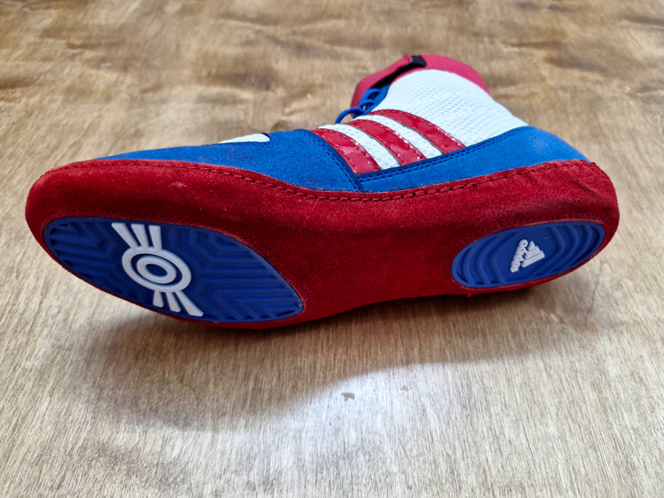 کفش کشتی وارداتی Adidas کامبت ویتنامی آبی قرمز