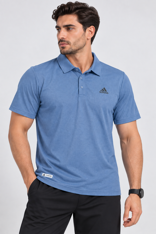 تیشرت مردانه تنفسی یقه دار Adidas وارداتی