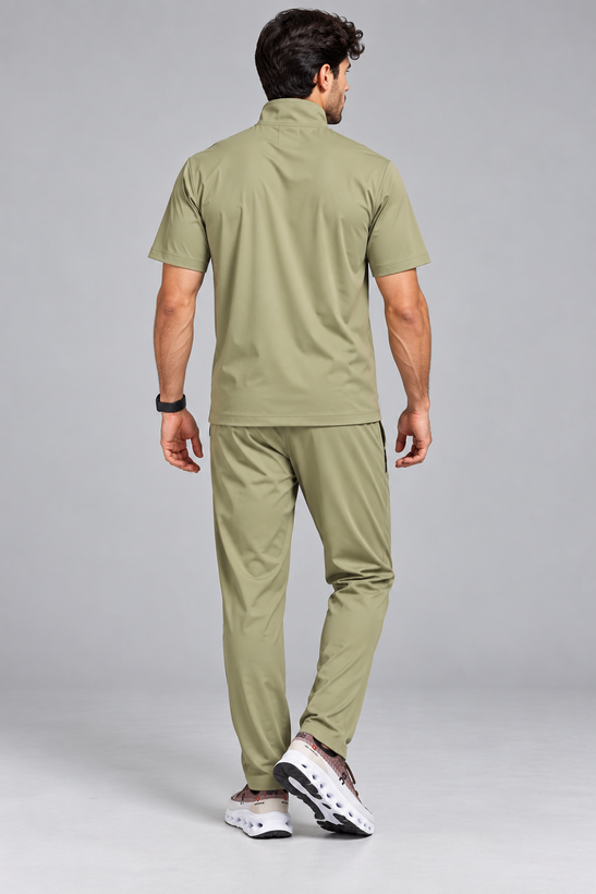 ست مردانه تیشرت نیم زیپ و شلوار ADIDAS وارداتی